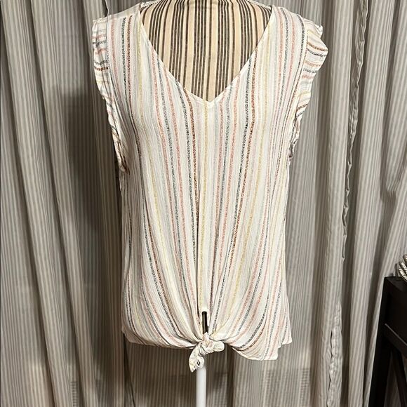 West Kei- Striped Sleeveless Top - Multicolor - Picture 1 of 6